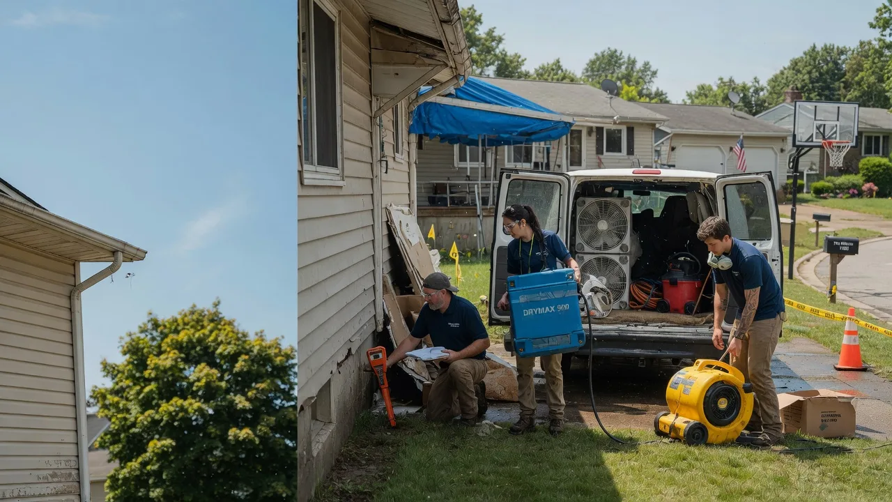 Ceiling Leak Cleanup in Greenville, WI near me