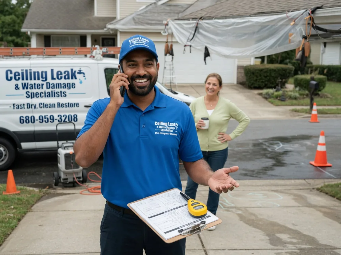Ceiling Leak Cleanup Greenville, WI FAQs